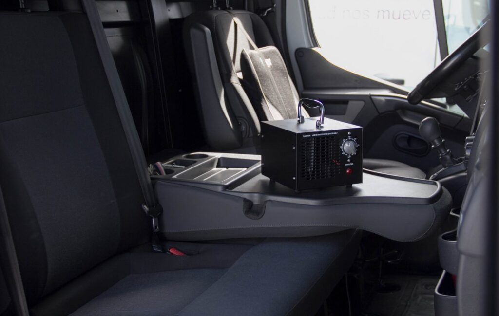 Proceso de desinfección de nuestra flota con ozono